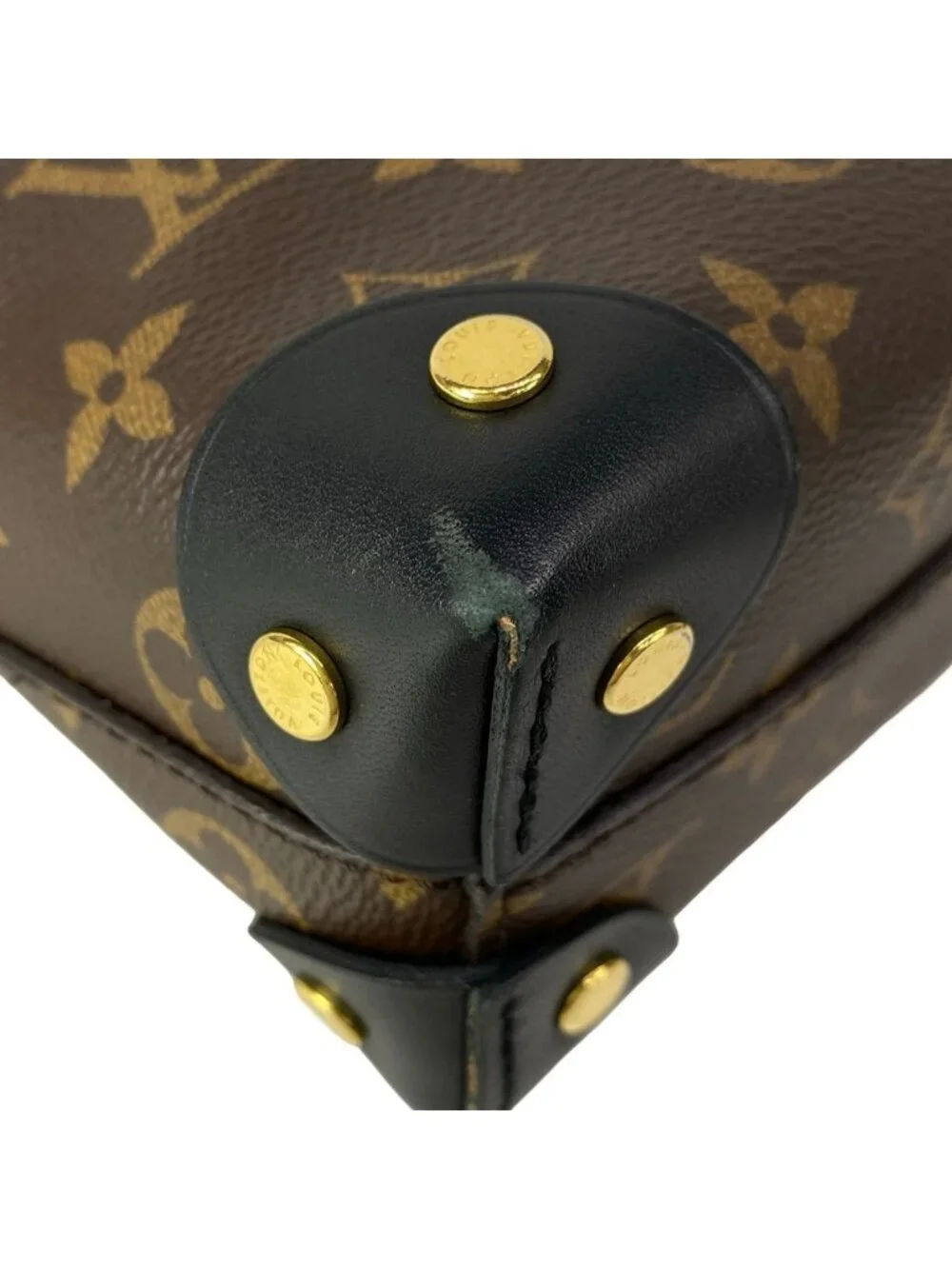 Louis Vuitton Shoulder Bag Monogram Petite Malle Souple Noir